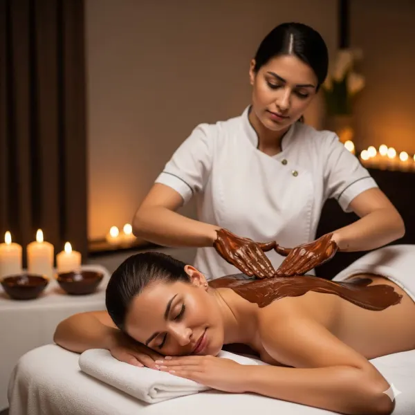 Chocolaterapia en espalda en Laurel Spa Medellín