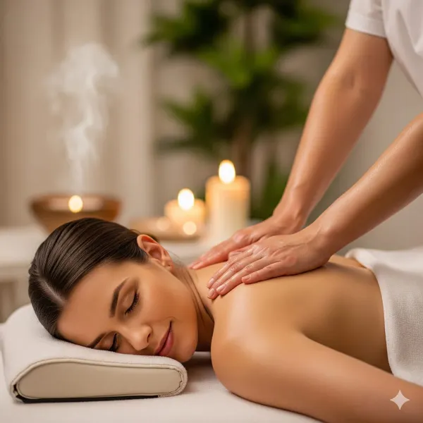 Masaje relajante con velas en Laurel Spa Medellín